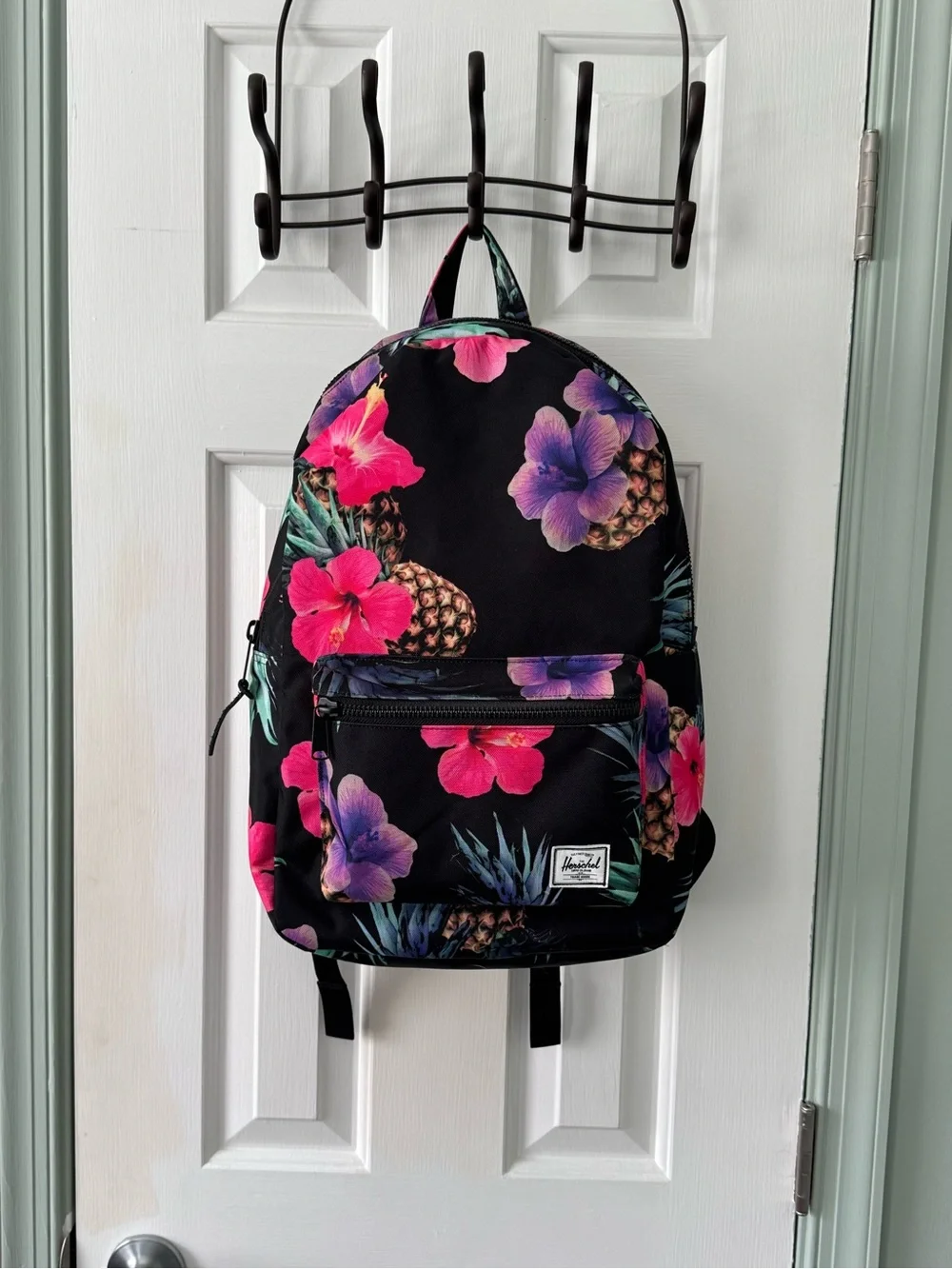 Herschel Supply Company Black Floral & Pineapple Backpack